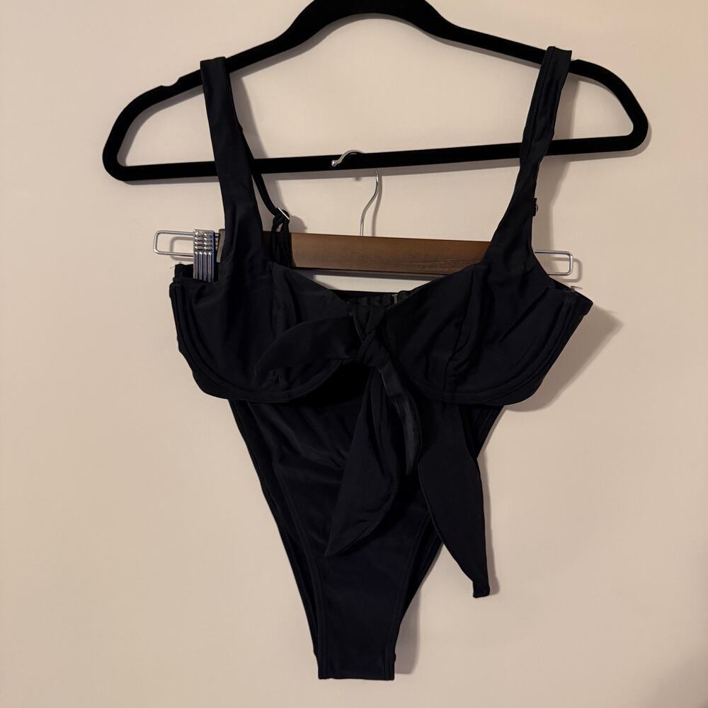 Abercrombie & Fitch Black Cheeky Two Piece Bikini Set Sz S & M